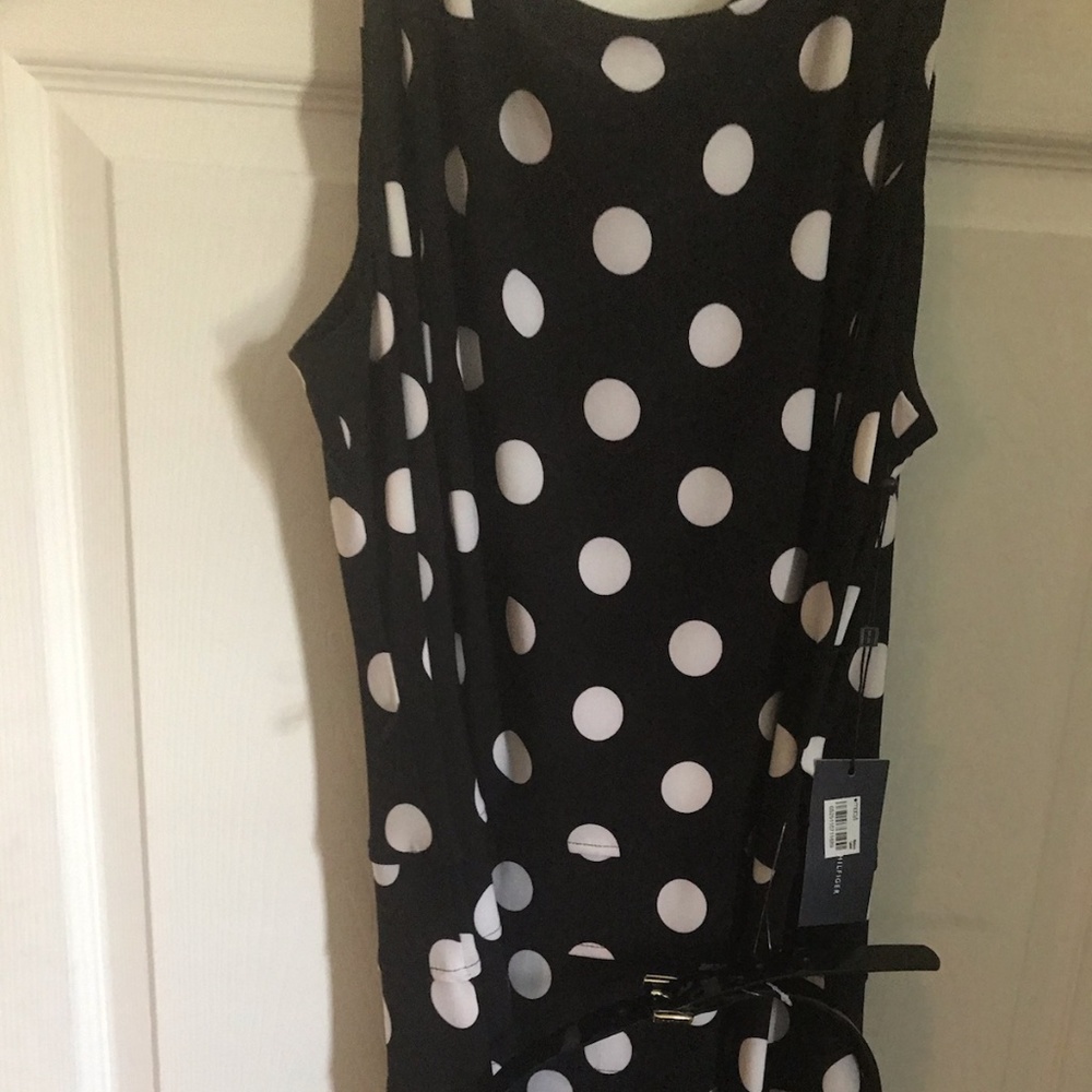 NEW with tags polka dot black and white Size 16